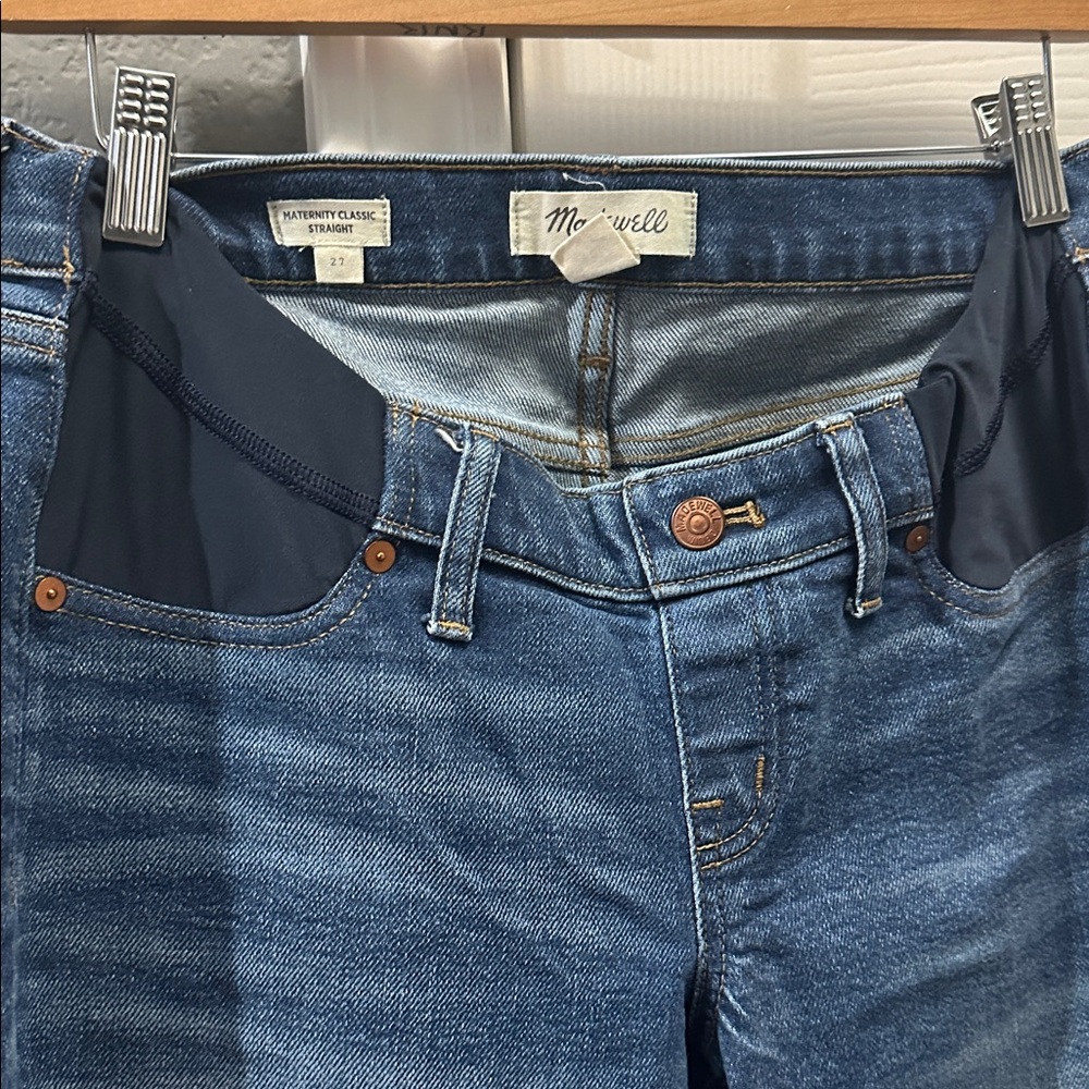 Madewell maternity classic straight jeans size 27 - Picture 5 of 6